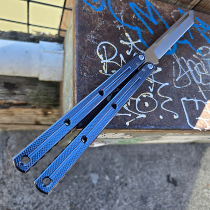 Squid Industries Krake Raken V3 Gunmetal Tanto Balisong