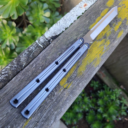 **DO NOT USE** Squid Industries Krake Raken Gunmetal Tanto V3 Balisong