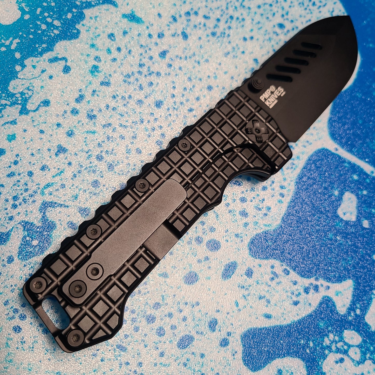PMP Knives PMP065 Kodiak Black Titanium M390 Framelock Folder