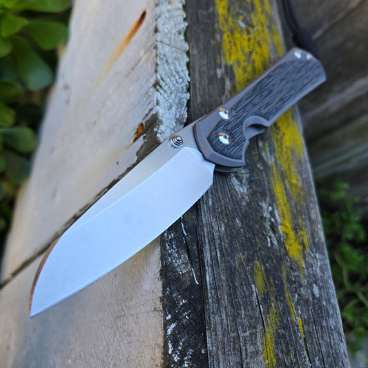 Chris Reeve L31-1224 Large Sebenza 31 Insingo Magnacut Black Canvas Micarta Folder