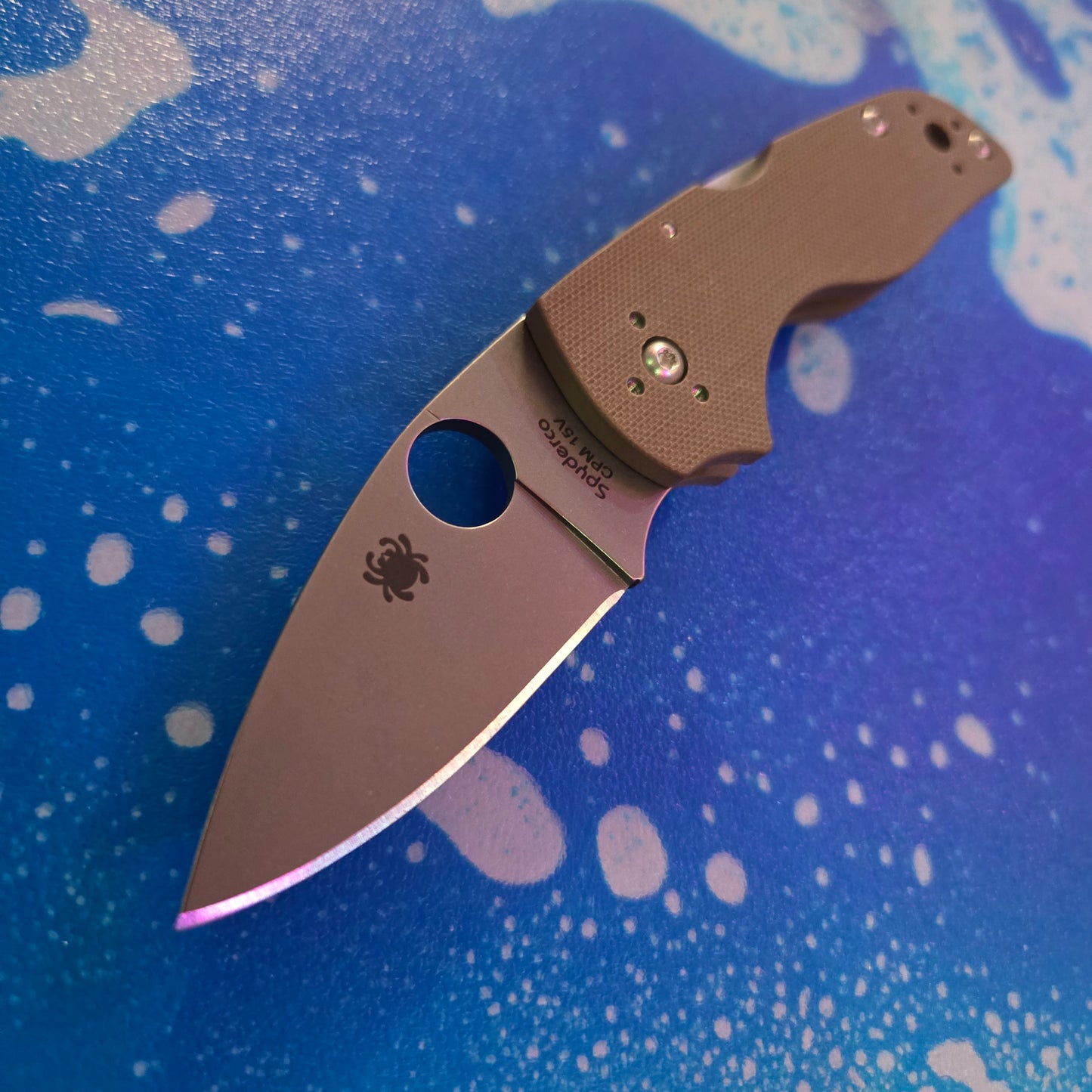 Spyderco C230MBGPBN15V Lil' Native Mid Back Lock Brown G-10 CPM-15V Folder *SPRINT RUN*
