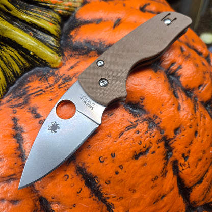 Spyderco C230GPBN15V Lil' Native Brown G-10 CPM-15V Folder *SPRINT RUN*