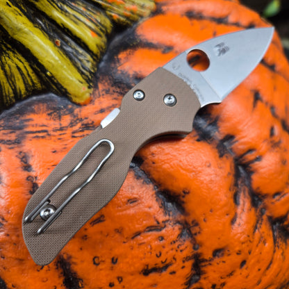 Spyderco C230GPBN15V Lil' Native Brown G-10 CPM-15V Folder *SPRINT RUN*