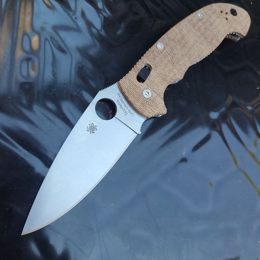 Spyderco C95MPCW2 Manix 2 XL Brown Micarta Cruwear Folder