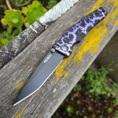 Mcusta MC-4BC-D12 Katana Violet/Black VG10 Black Tanto Folder *LIMITED EDITION*