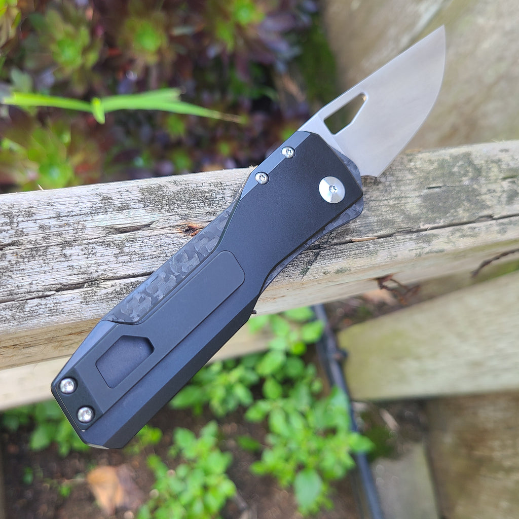Winter Blade Mirage Black Titanium CF M390 Folder *PRE-OWNED*