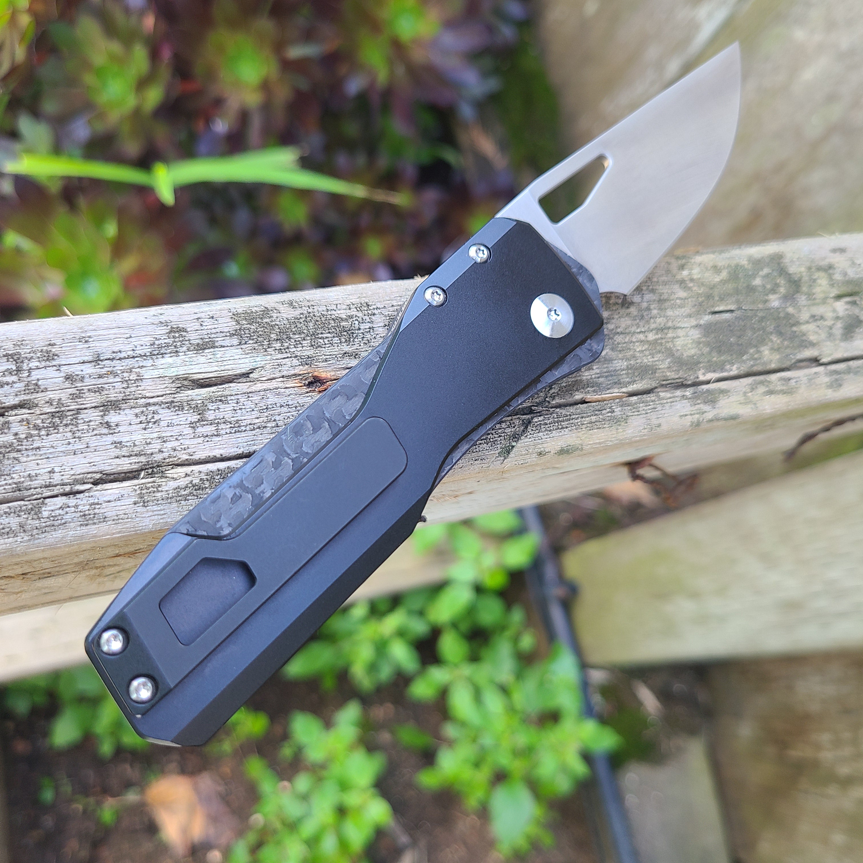 Winter Blade Mirage Black Titanium CF M390 Folder *PRE-OWNED*