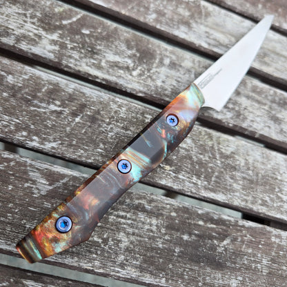 Meglio Knives 3.5" Semi Custom Glitter Copper Paring Knife