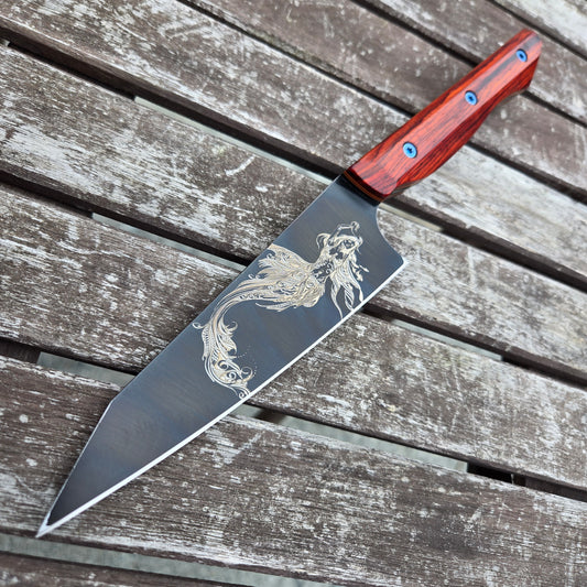 Meglio Knives 5.25" Semi Custom Cocobola/Calypso DLC Paring Knife
