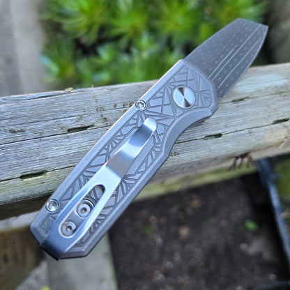 Protech Runt 5 Nexus "Since 1999" 17-4 Steel Damascus Auto