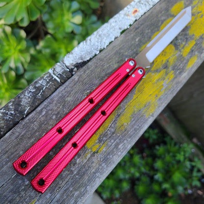 Squid Industries Krake Raken Red Tanto V3 Balisong
