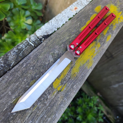 Squid Industries Krake Raken Red Tanto V3 Balisong