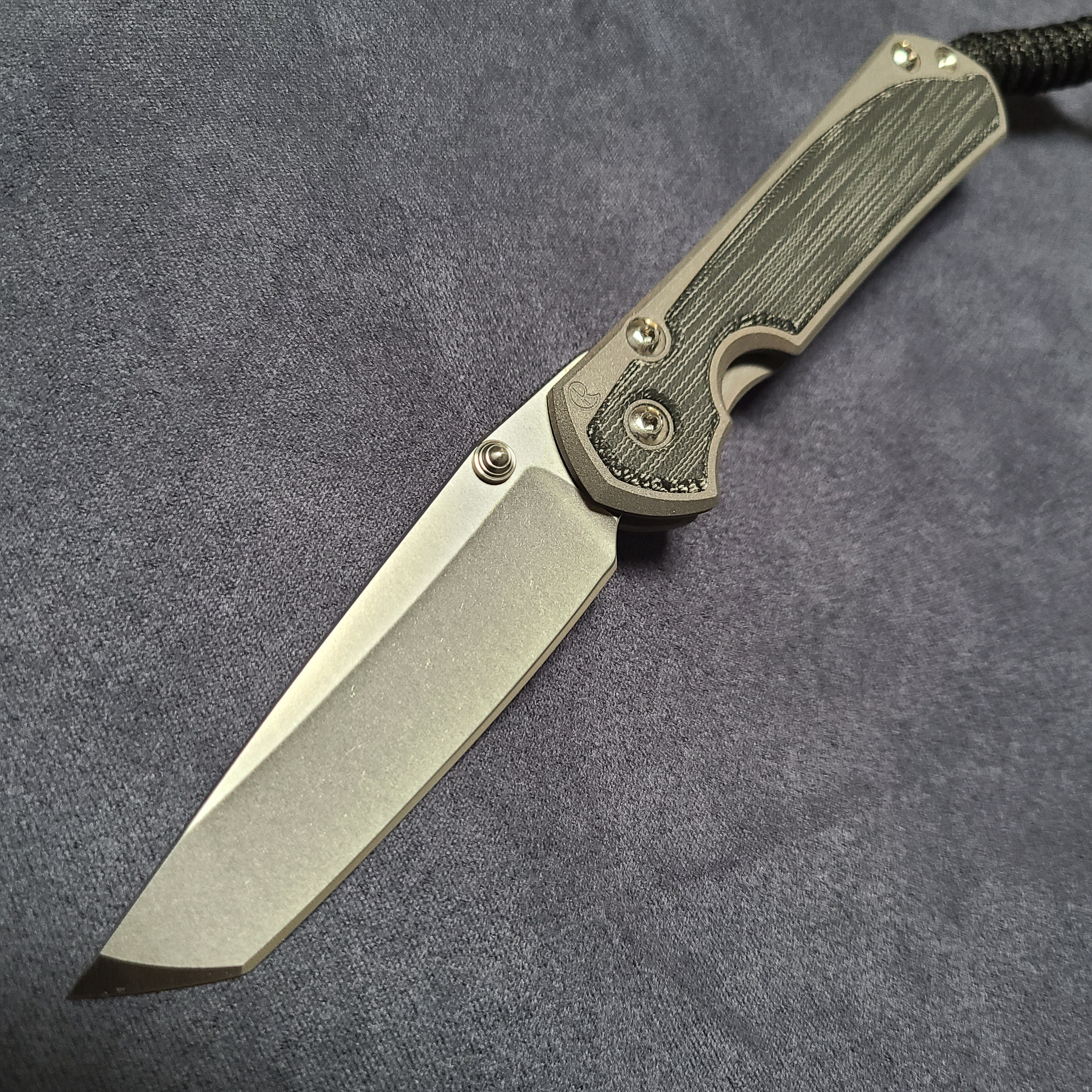 Chris Reeve S31-1228 Small Sebenza 31 Magnacut Tanto Black Canvas Micarta