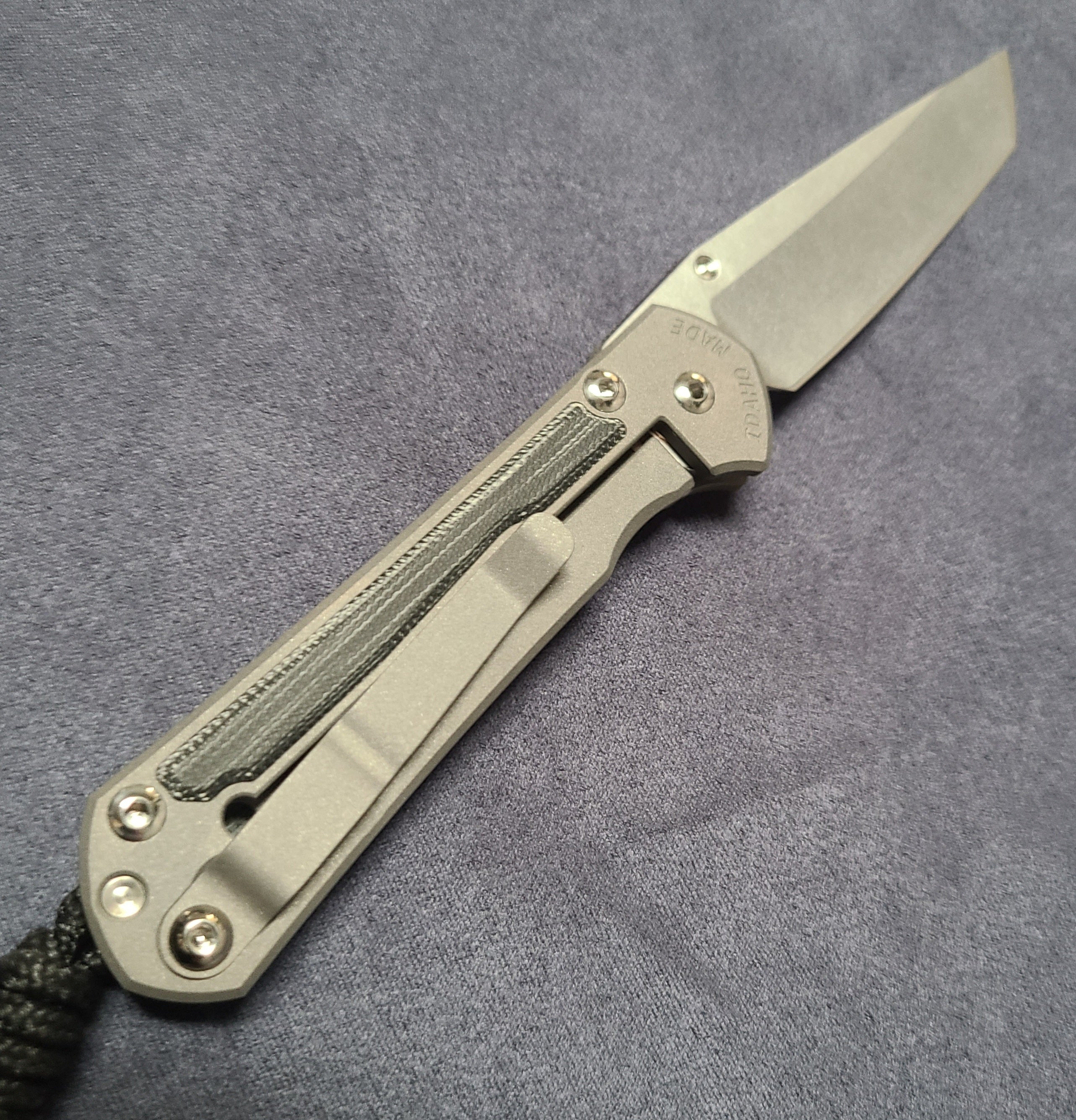 Chris Reeve S31-1228 Small Sebenza 31 Magnacut Tanto Black Canvas Micarta