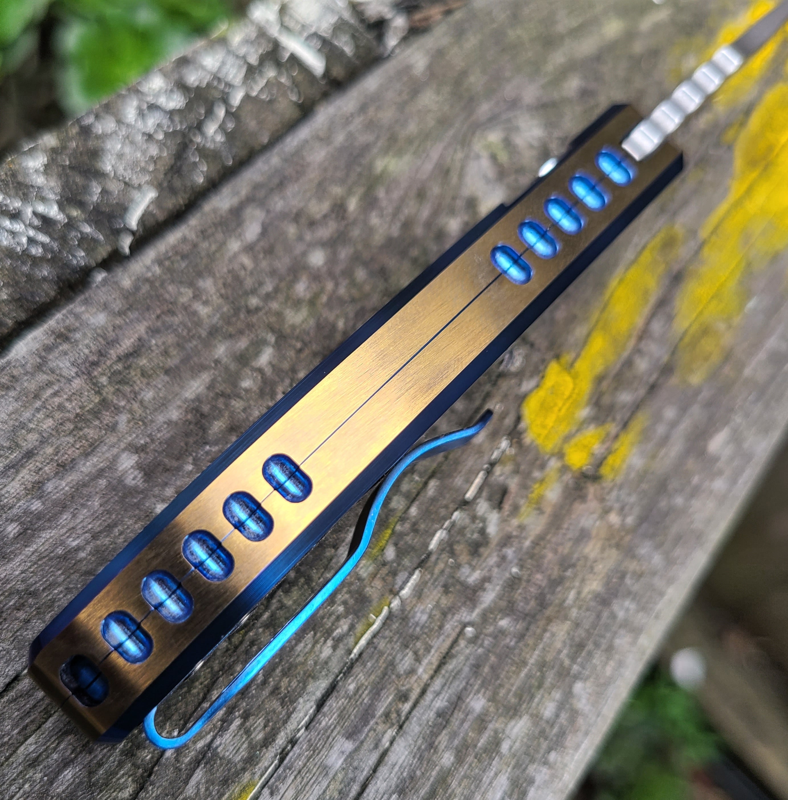 Protech 2023 SBR Custom 006 Blue/Bronze Titanium S35VN Auto