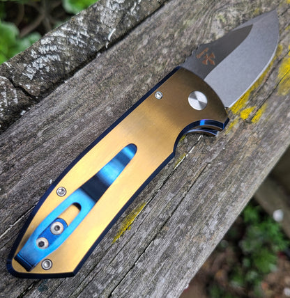 Protech 2023 SBR Custom 006 Blue/Bronze Titanium S35VN Auto