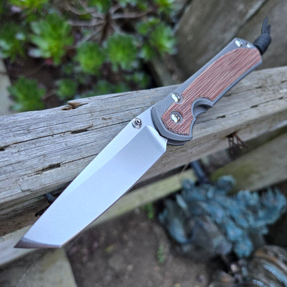 Chris Reeve S31-1234 Small Sebenza 31 Magnacut Tanto Natural Canvas Micarta Folder