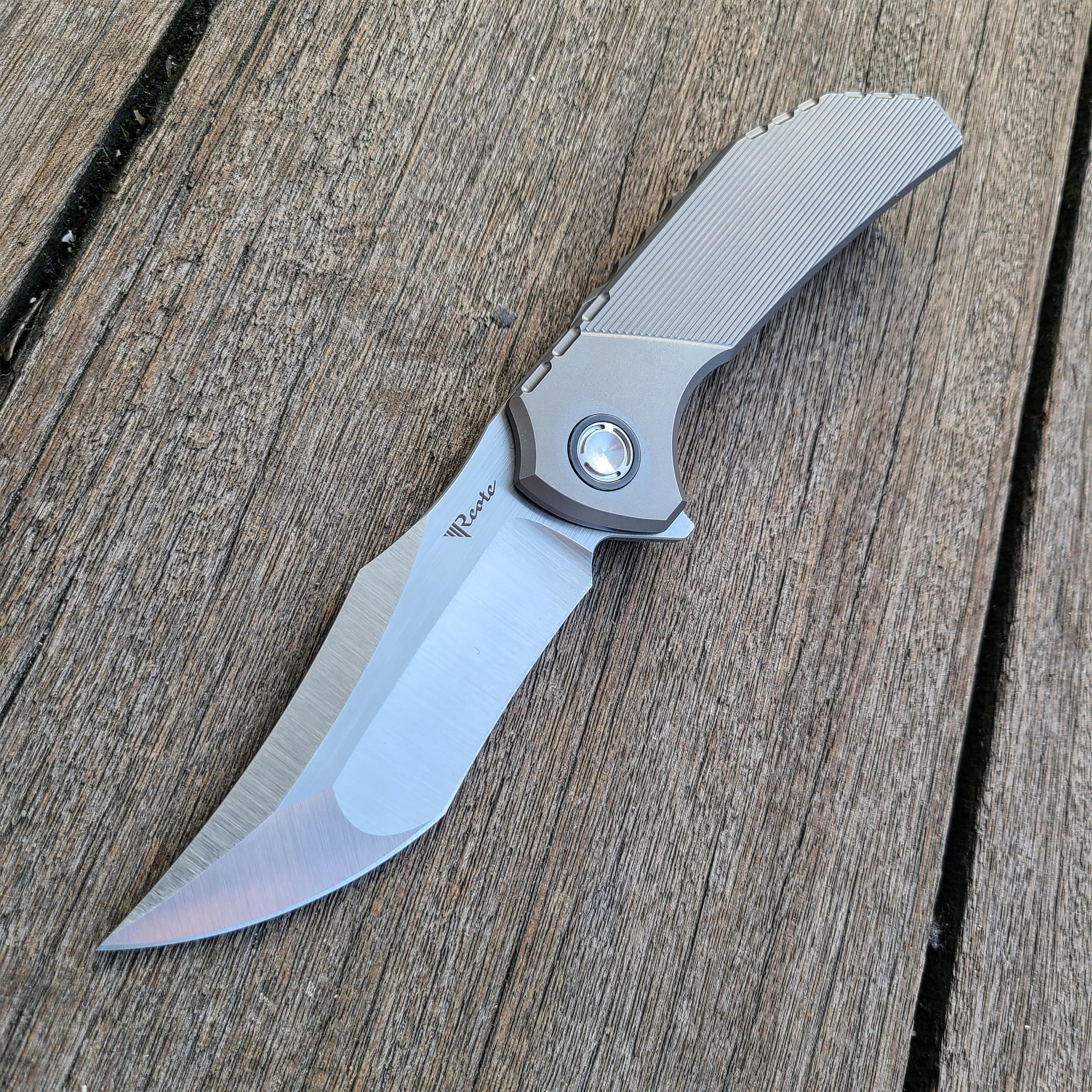 Reate TIGER Hidden Hardware *Titanium* M390 Folder
