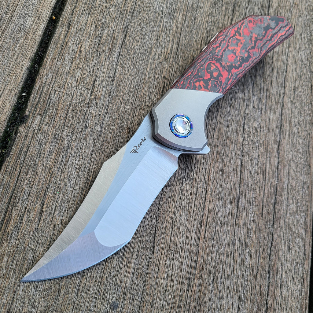 Reate TIGER Hidden Hardware *Fat Carbon Lava Flow* M390 Folder