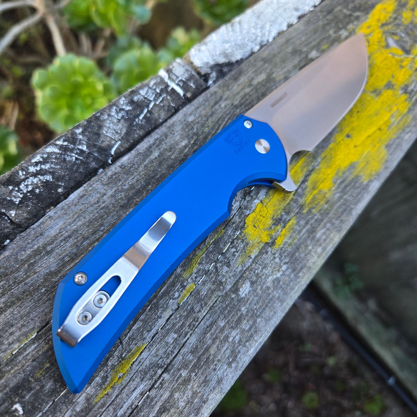 Protech Windup MX.1 Blue Mordax Stonewash Magnacut Flipper