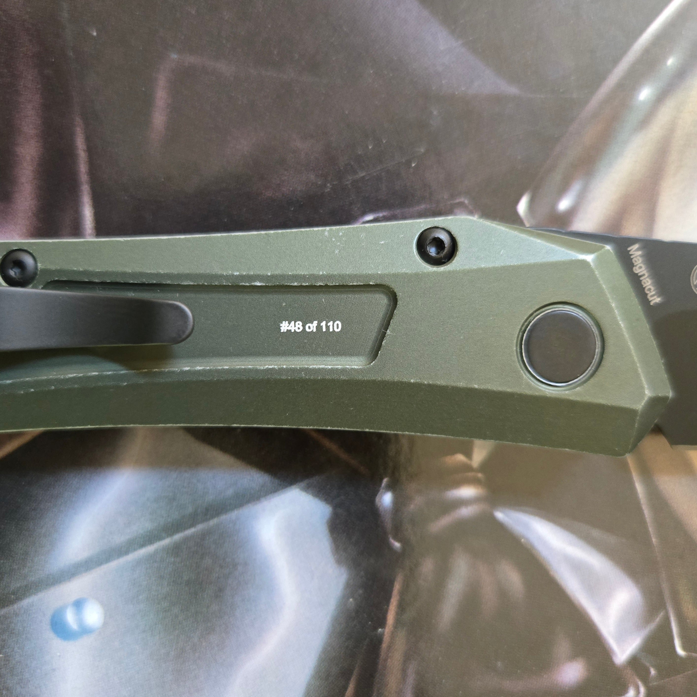 Protech 2025 Blade Show Atlanta Oligarch Green Aluminum Black Magnacut Auto *LIMITED EDITION*