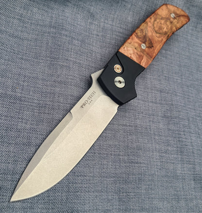 Protech BT2706 Terzuola Stonewash Magnacut Maple Burl Black ATCF Auto