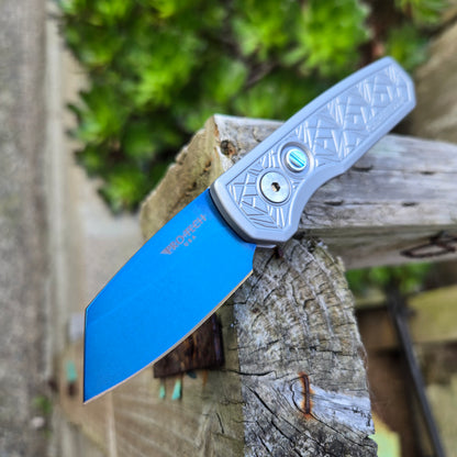 Protech CCKS Fall 2025 Runt 5 "Nexus" Sapphire Blue Reverse Tanto Auto *LIMITED EDITION*