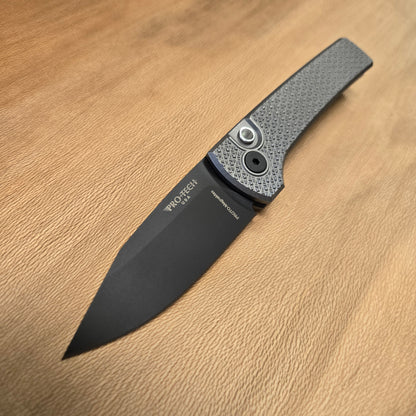 Protech x Chaves Scapegoat Compact Custom 002 Carbide Textured Black DLC MagnaMax Auto *Blade Show Texas 26 Exclusive PROTOTYPE*