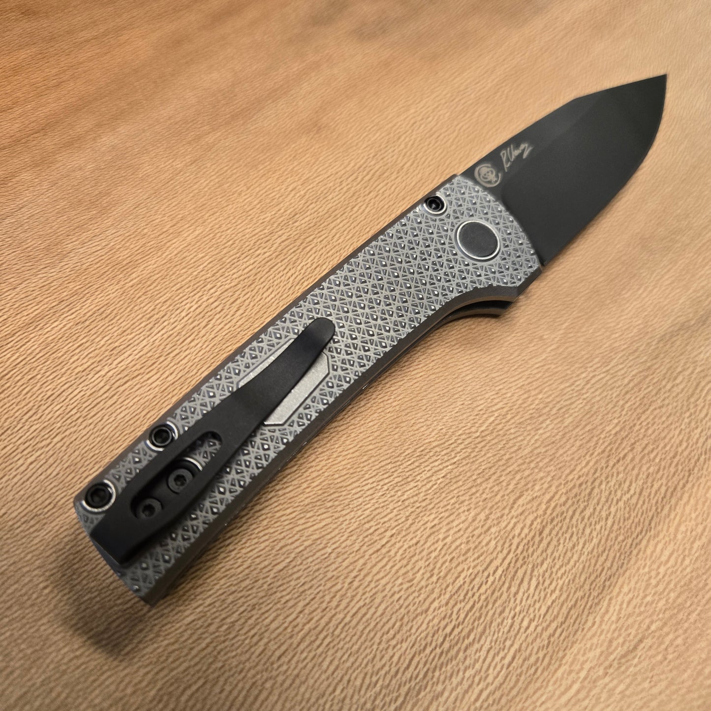 Protech x Chaves Scapegoat Compact Custom 002 Carbide Textured Black DLC MagnaMax Auto *Blade Show Texas 26 Exclusive PROTOTYPE*