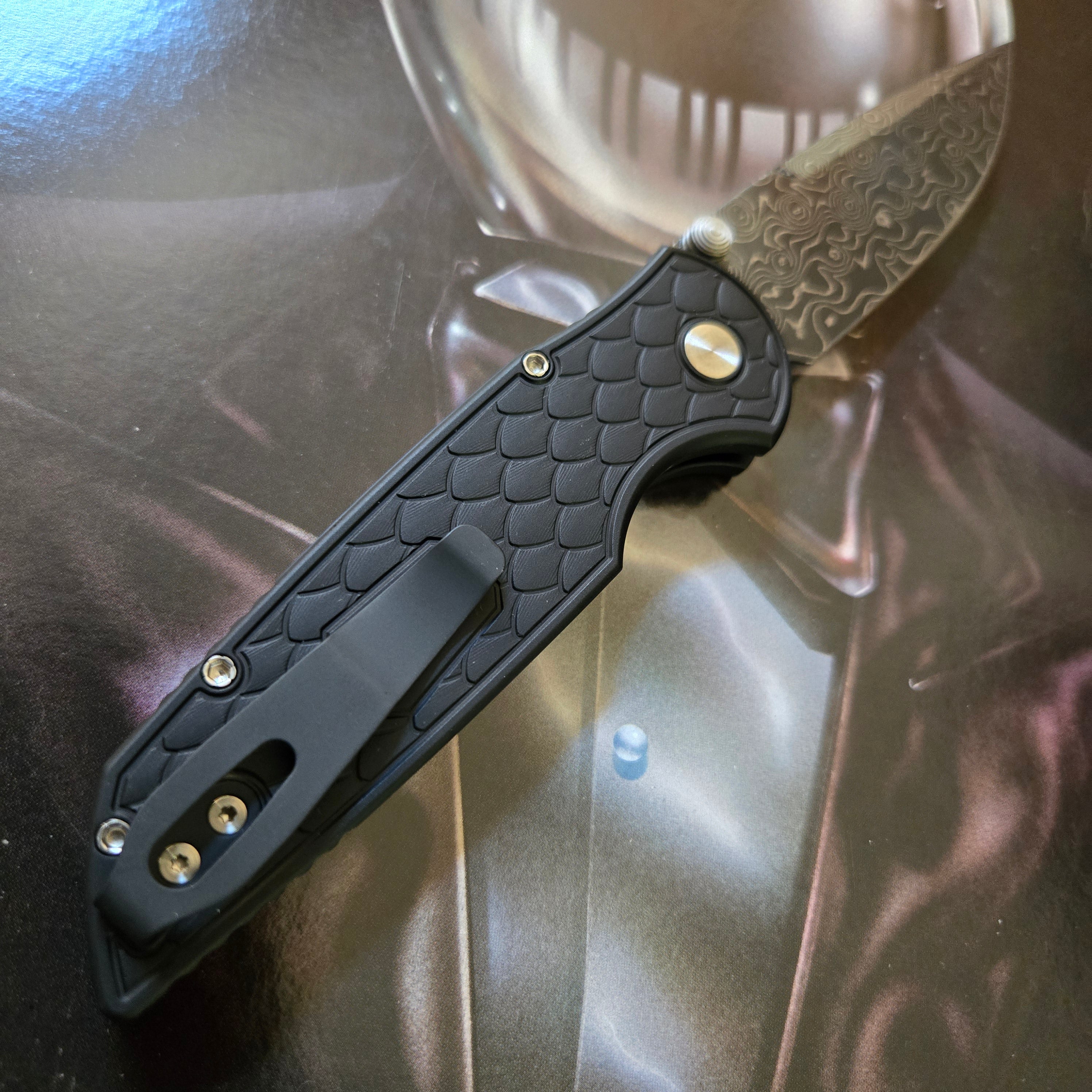 Protech 2025 Custom 001 TR-3 Integrity Black Textured Reptile Vegas Forge Folder *LIMITED EDITION*