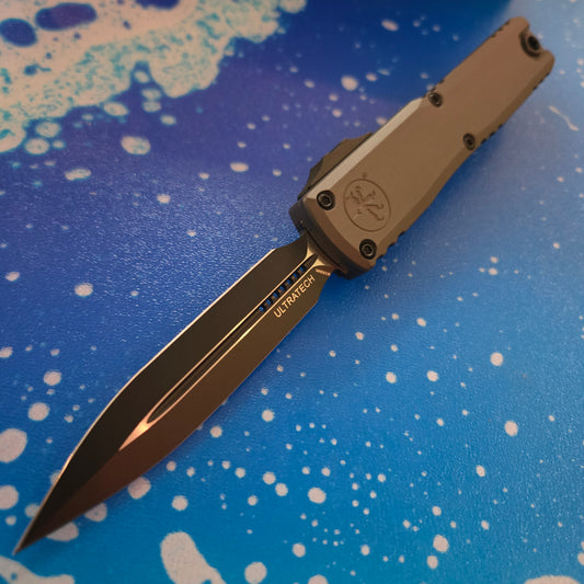Microtech 1122-1NC Ultratech Gen III ZBP D/E Natural Clear Black Standard OTF Auto