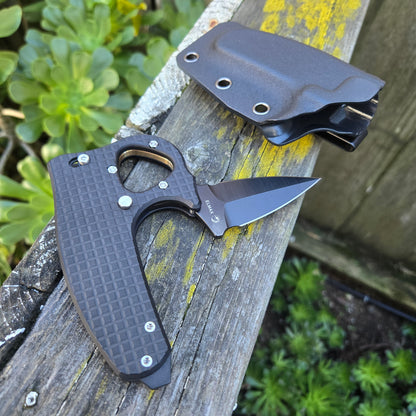 Reate Exo-D Ti-Black PVD Elmax Black DLC Folding Knife