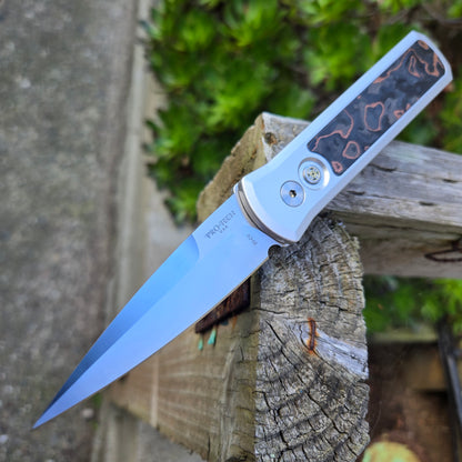 Protech CCKS Fall 2025 Godson Livewire Copper CF Satin 20CV Auto *LIMITED EDITION*