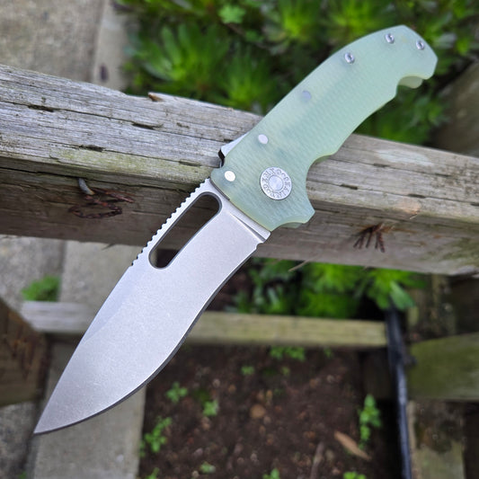 Demko Knives MGAD20S Kopis Jade G10 CPM-20CV Folder