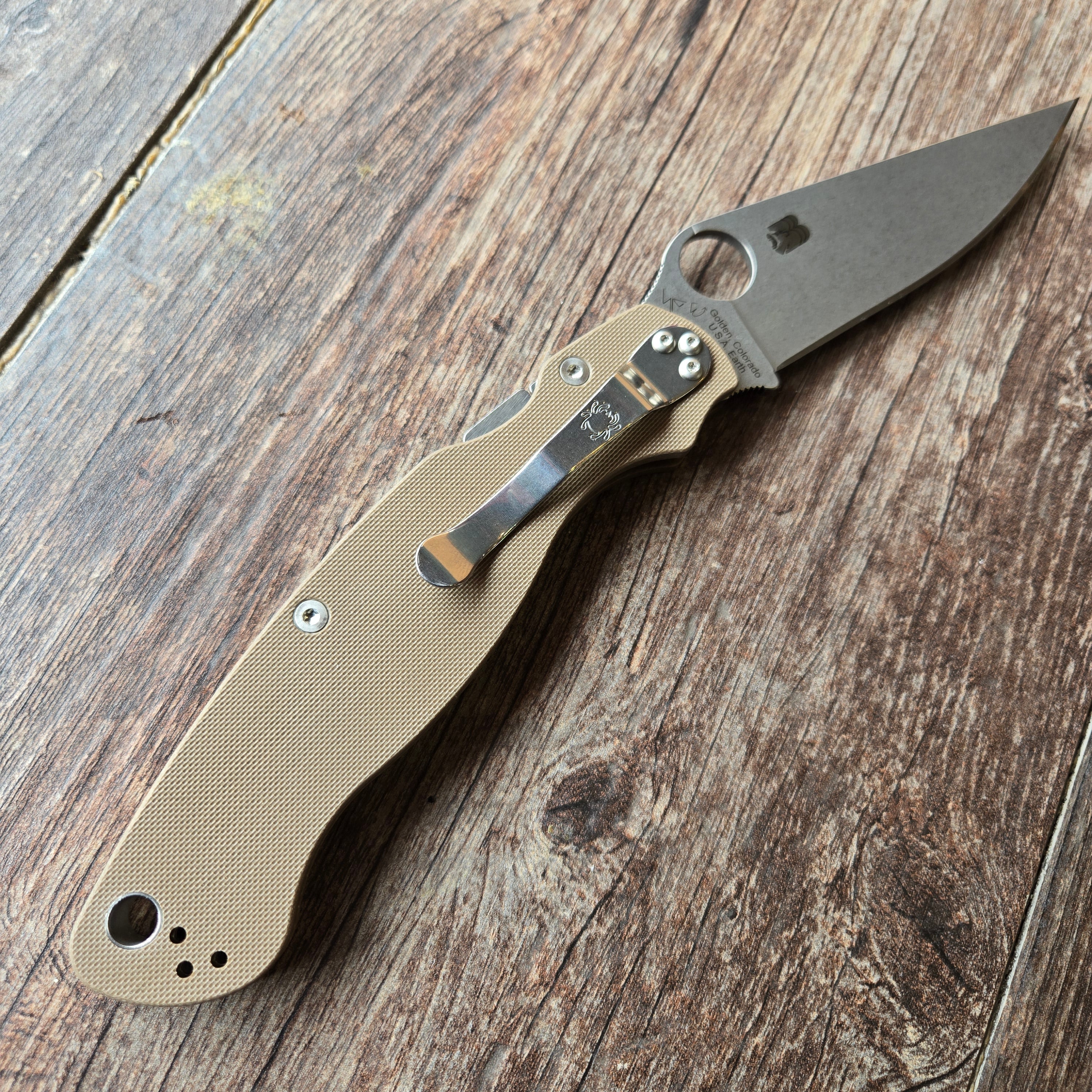 Spyderco C36GPBN15V2 Military 2 Brown G10 15V Folder *SPRINT RUN*