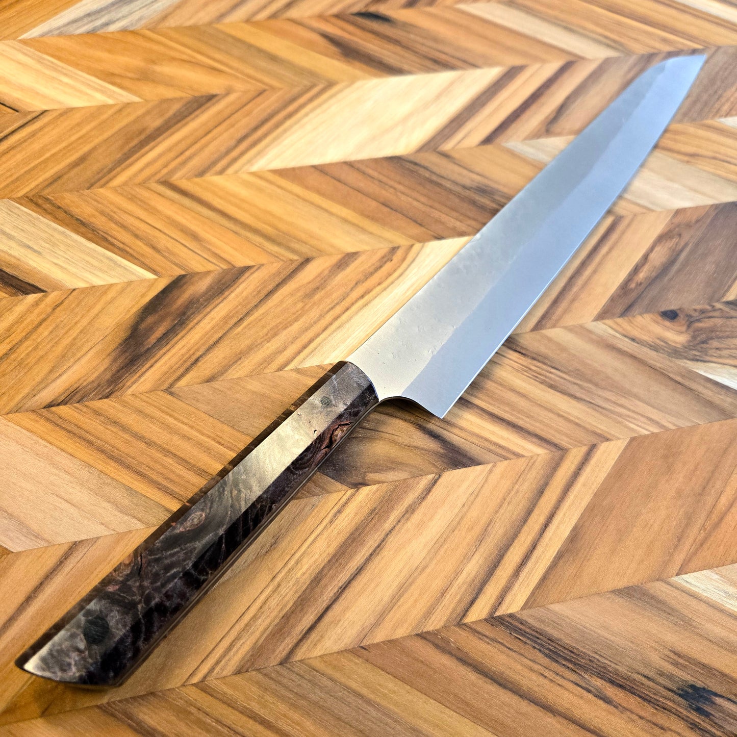 Running Man Forge 240mm Maple Burl Slicing Knife
