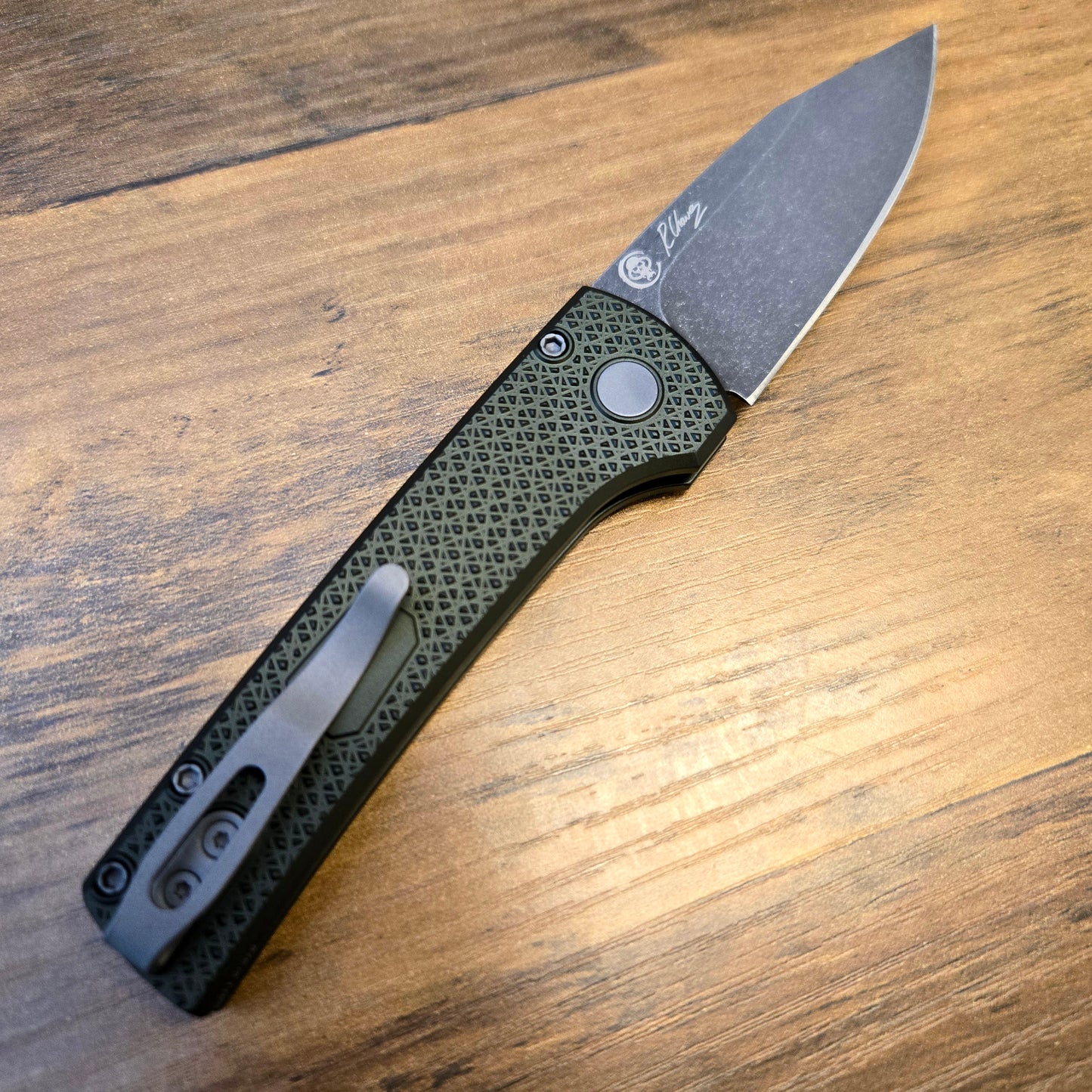 Protech x Chaves BSA26.Scapegoat.2 Blade Show Atlanta 2026 Scapegoat Green Carbide Textured MagnaMax Auto *LIMITED EDITION*