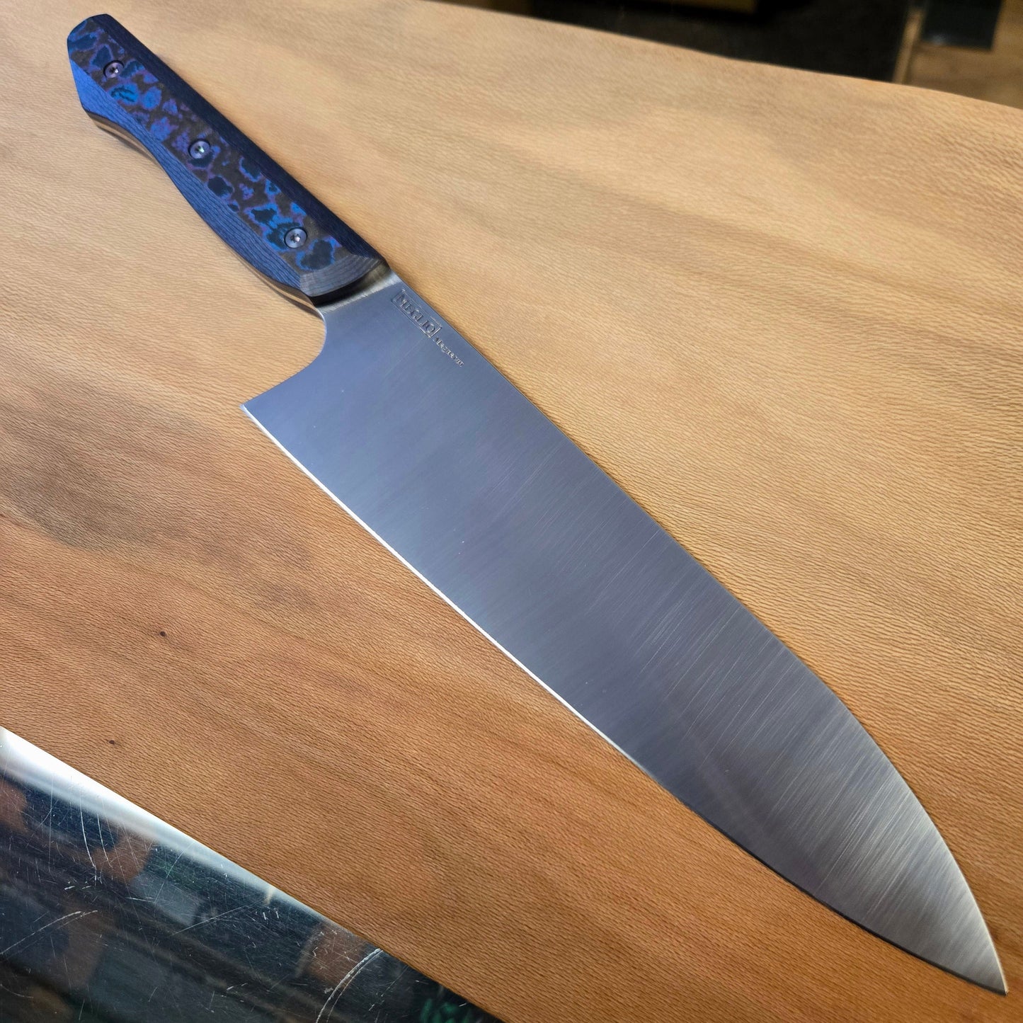 Meglio Knives Semi Custom 8" Blue and Purple Magnacut Gyuto