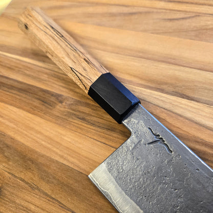 Patterson Forge Semi-Custom Forged San Mai Spalted Maple Nakiri
