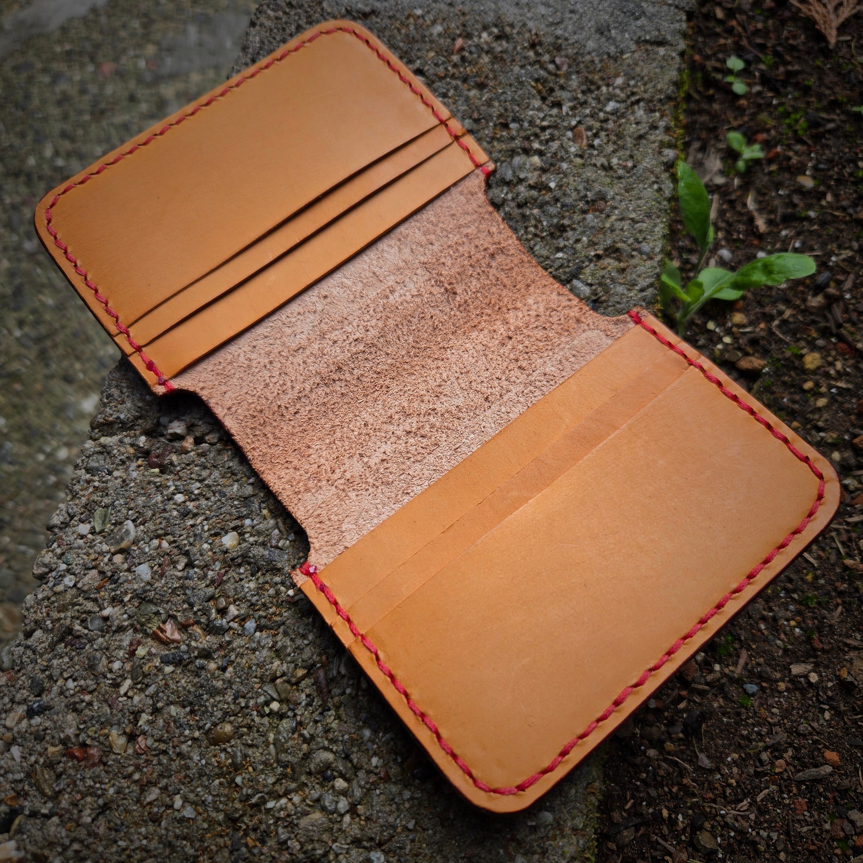 Garza Custom Goods Seigaiha Pattern Hand Sticthed Wallet