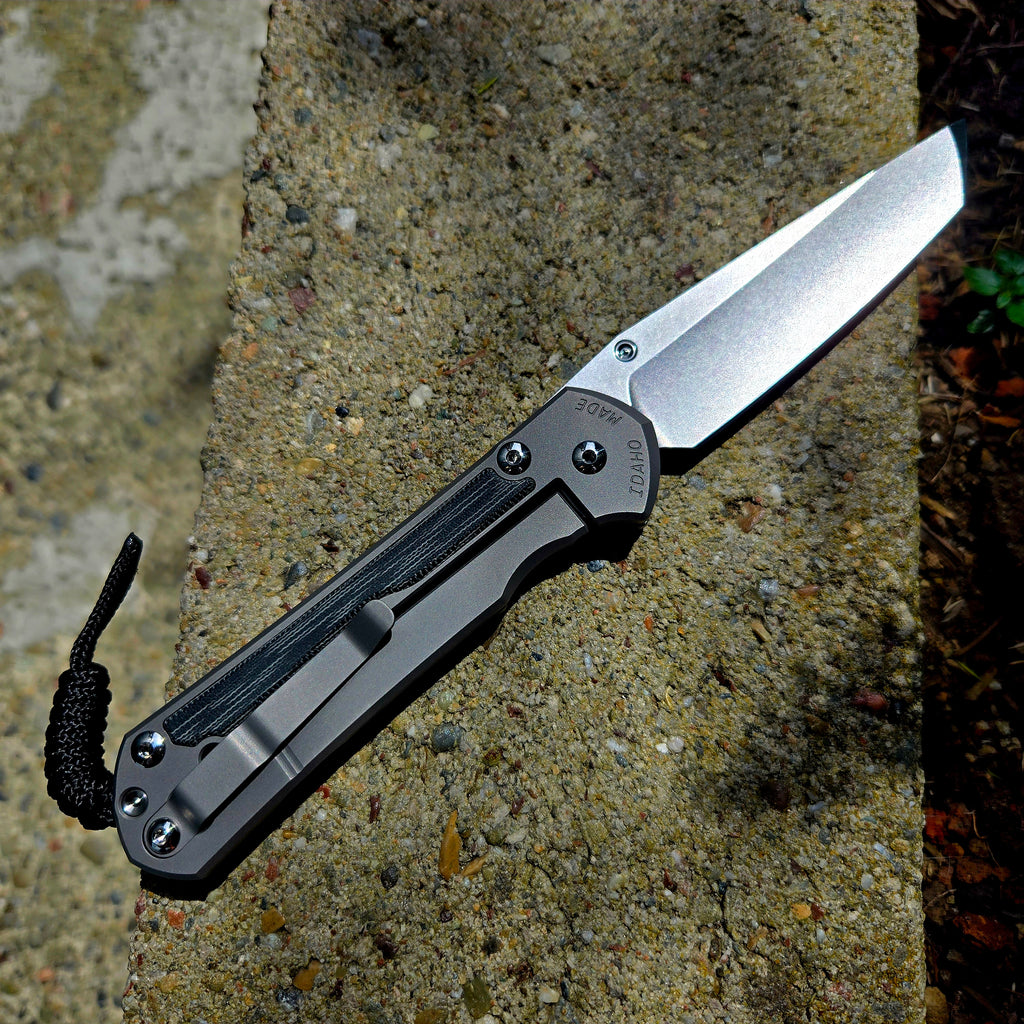 Chris Reeve L31-1232 Large Sebenza 31 Tanto Magnacut Black Canvas Micarta Folder