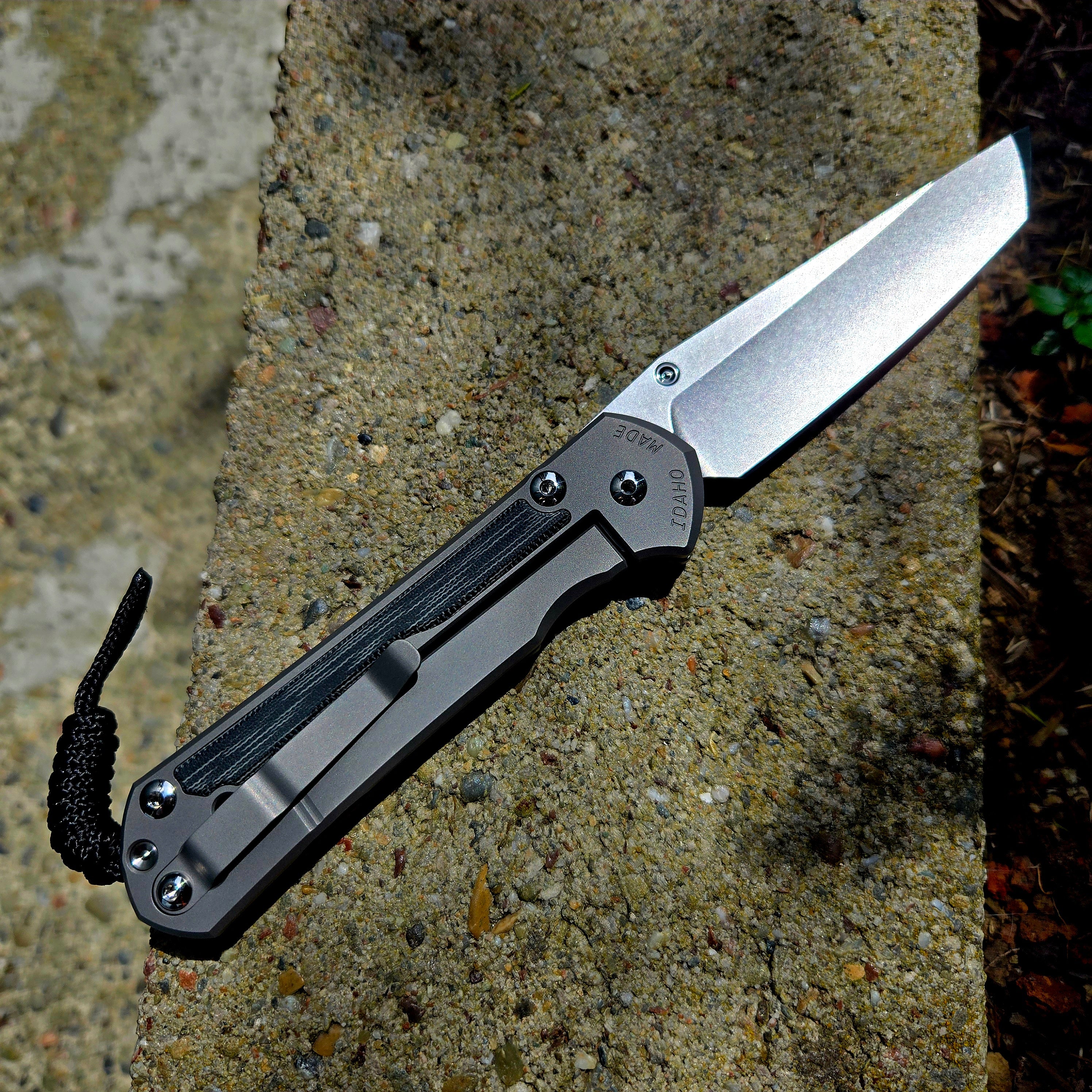 Chris Reeve L31-1232 Large Sebenza 31 Tanto Magnacut Black Canvas Micarta Folder