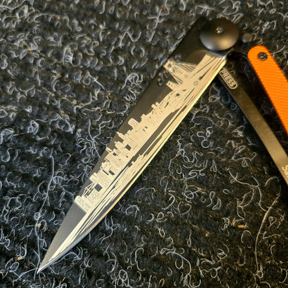 Deejo 37g San Francisco Orange Aluminum Custom Folder