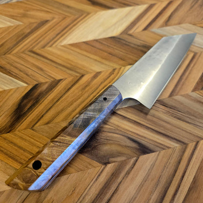 Running Man Forge 120mm K-Tip Maple Burl Funayuki Knife