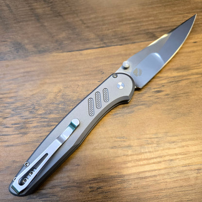 Protech x Peace Neighbor Design 2026 Avalon Custom 004 Knurled Grey Mike Irie Polished 154cm Folder *LIMITED EDITION*
