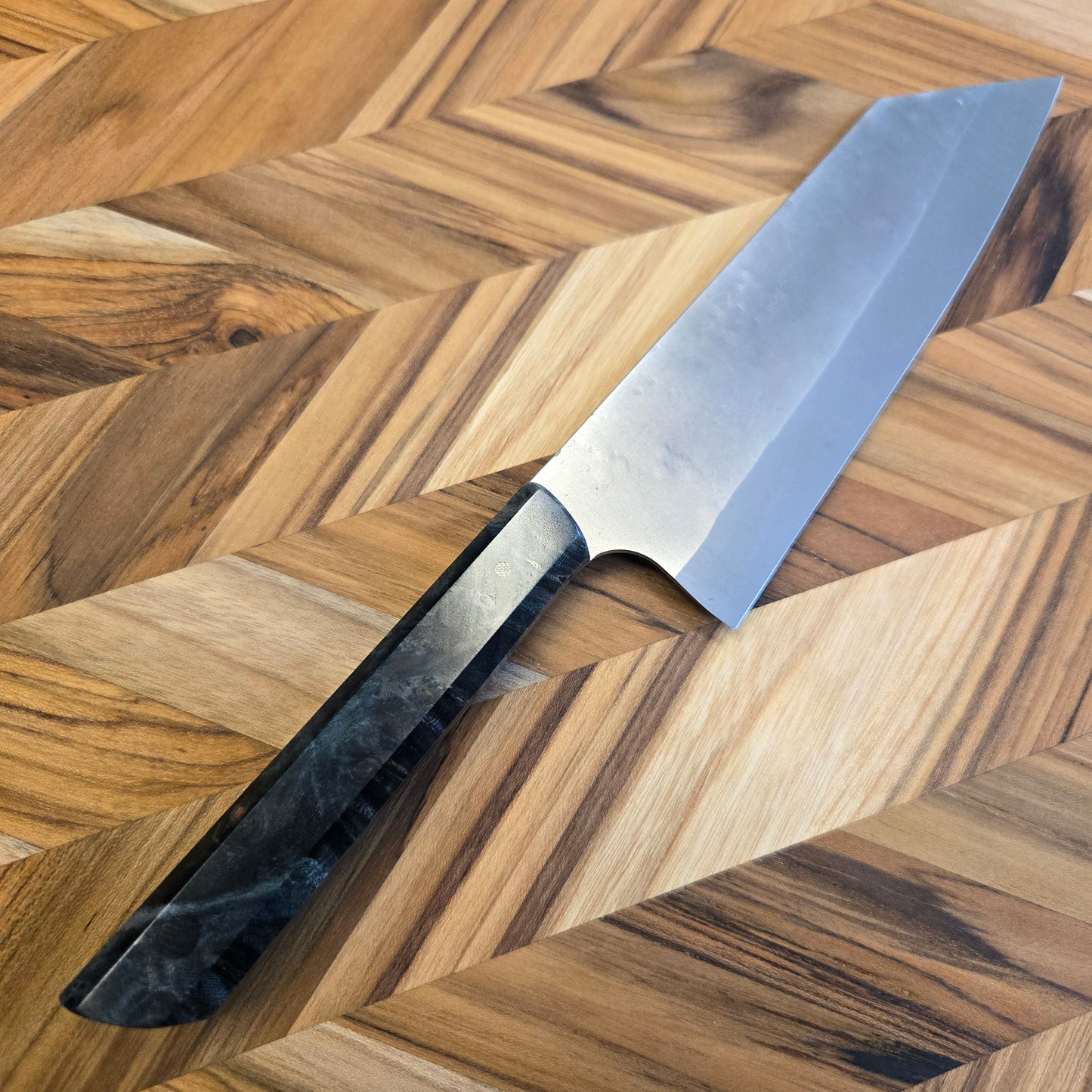 Running Man Forge 170mm Maple Burl Bunka Knife