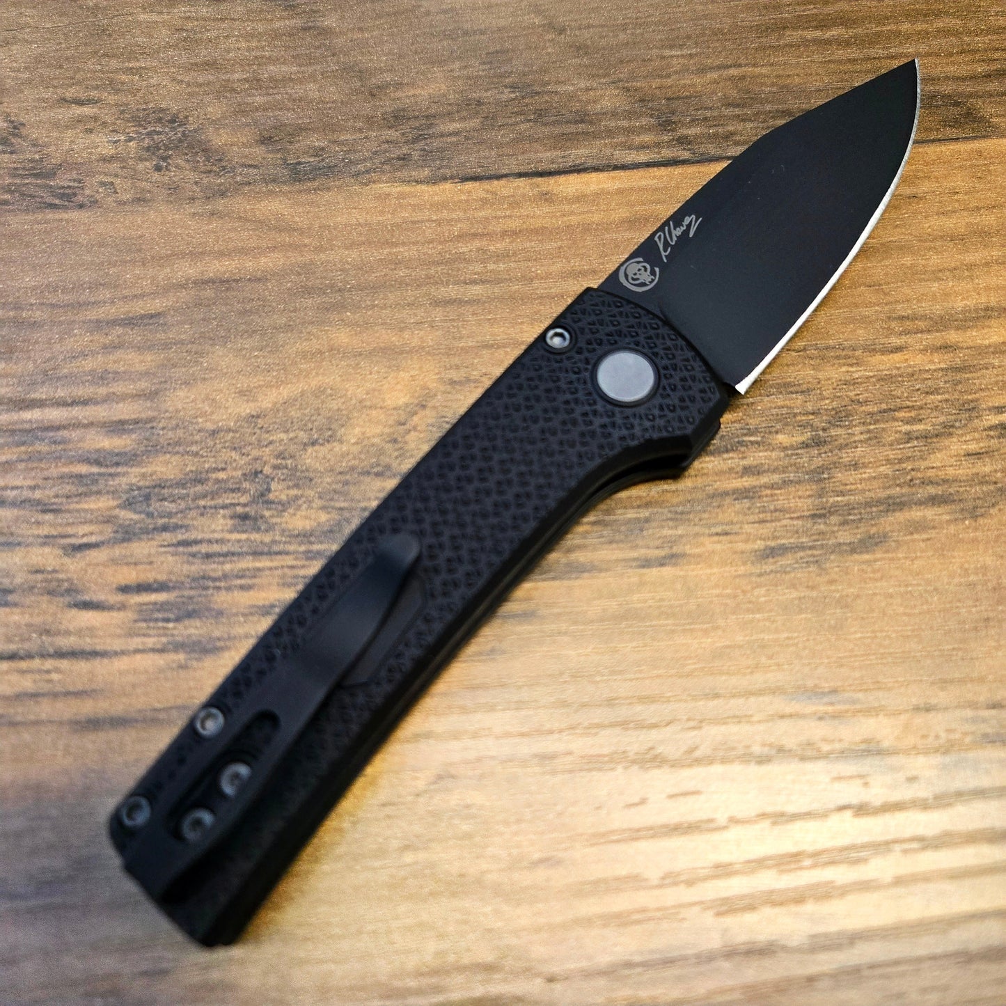 Protech x Chaves Scapegoat Black Carbide Textured Black DLC MagnaMax Auto