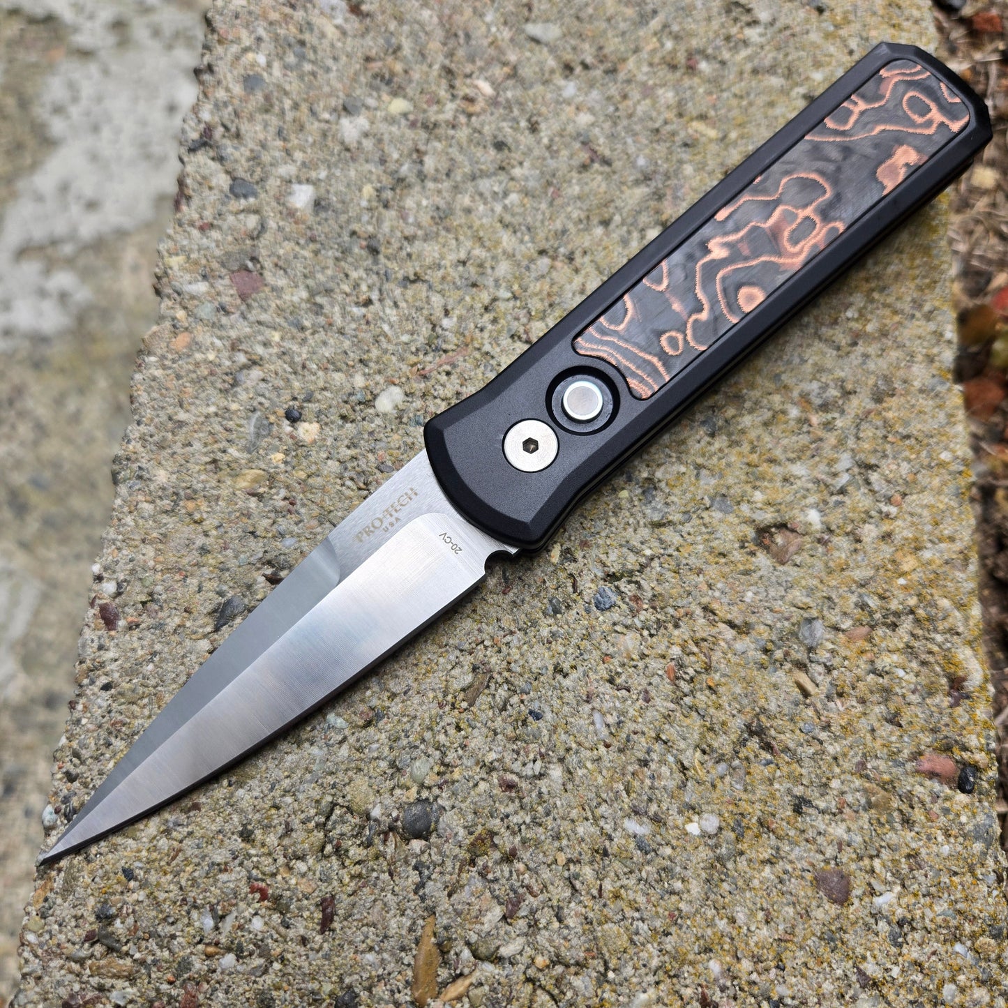 Protech 7210 Livewire 20 CV Godson Carbon Fiber Livewire Satin CPM-20CV Auto
