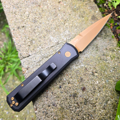 Protech 721-TAN Godson Tan PVD 154cm Auto