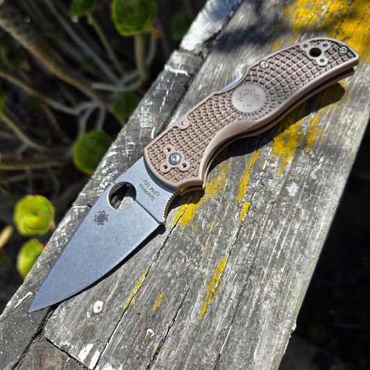 Spyderco C41PBN15V5 Native 5 Brown FRN CPM-15V Folder -SPRINT RUN-